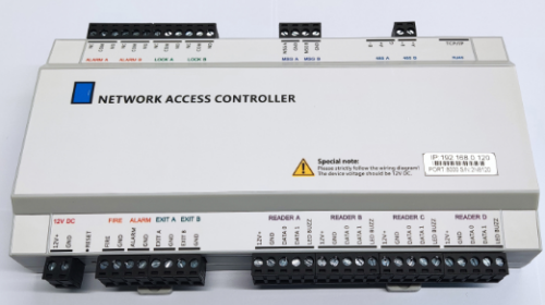 E02.NET - controller pro přístupový systém (2 dveře, 4 čtečky, TCP/IP, webové rozhraní)